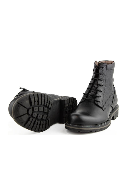 Leder Schwarz Stiefel Anatomisch