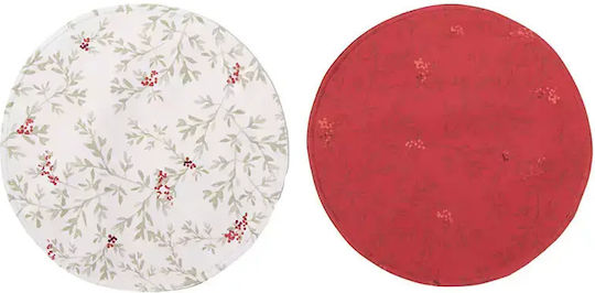 Nef-Nef Homeware Hope Weihnachtlich Tischsets Stoff Beige D38cm.