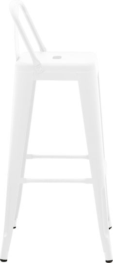 Stool for Bar Outdoor Utopia Matte White 42x42x97cm