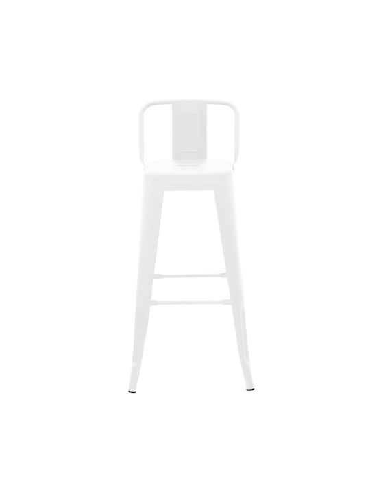 Stool for Bar Outdoor Utopia Matte White 42x42x97cm