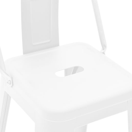 Stool for Bar Outdoor Utopia Matte White 42x42x97cm