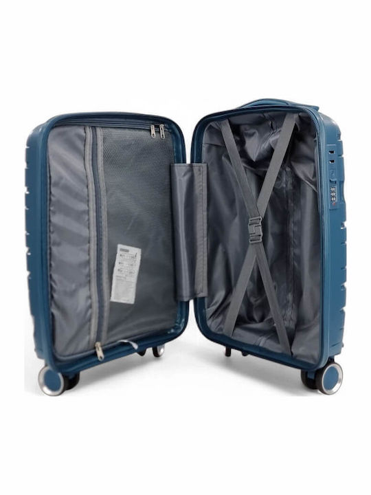 Cabin Hard Petrol Travel Suitcase With 4 Wheels Height 45cm