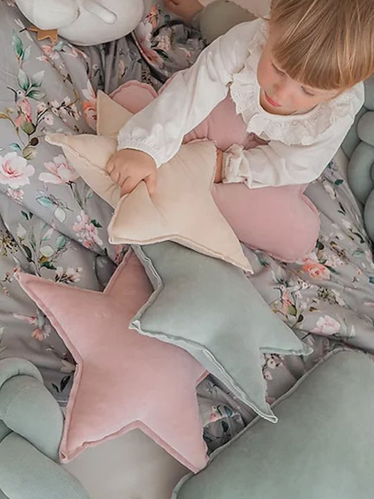 Perna Decorativă Star Sparrow Verde Albastru Deschis Ecru Albastru Petrol Somon Gri Maro Galben Roșu Alb Bej Verde Roz 32x32
