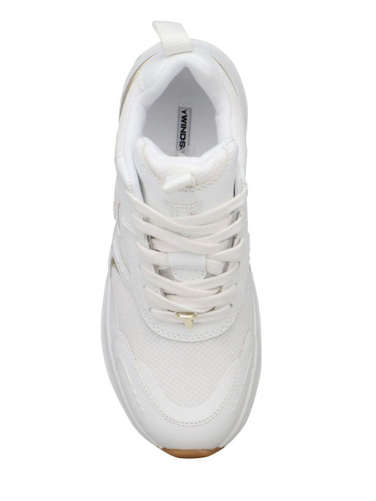 Knockout Adidași Chunky Pentru Femei Albi