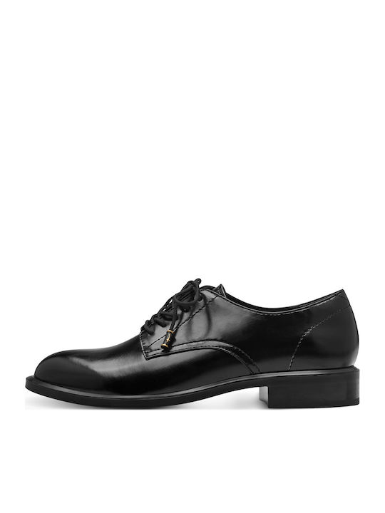 Women's Leather Oxford Shoes Black