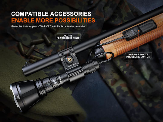 Fenix Rechargeable Flashlight LED IP68 with Maximum Brightness 3700lm