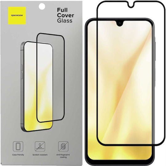 Spacecase Закалено стъкло Черен (Galaxy A17)