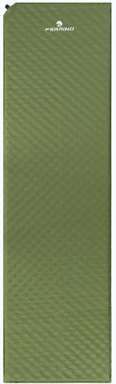 Ferrino Self-Inflating Single Camping Sleeping Mat 183x51cm Thickness 2.5cm in Green color