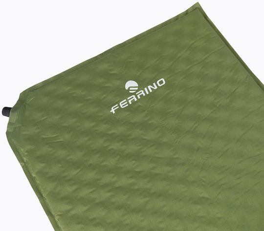 Ferrino Self-Inflating Single Camping Sleeping Mat 183x51cm Thickness 2.5cm in Green color