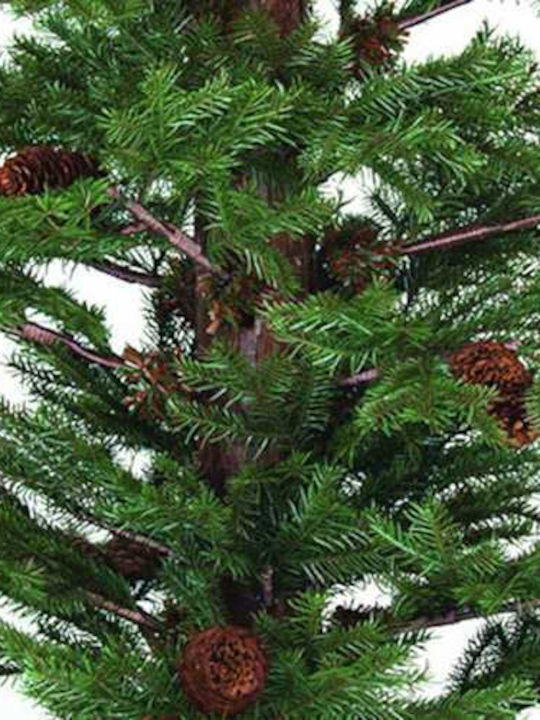 Christmas Tree Mountain Allpe Slim with Pinecones 200cm
