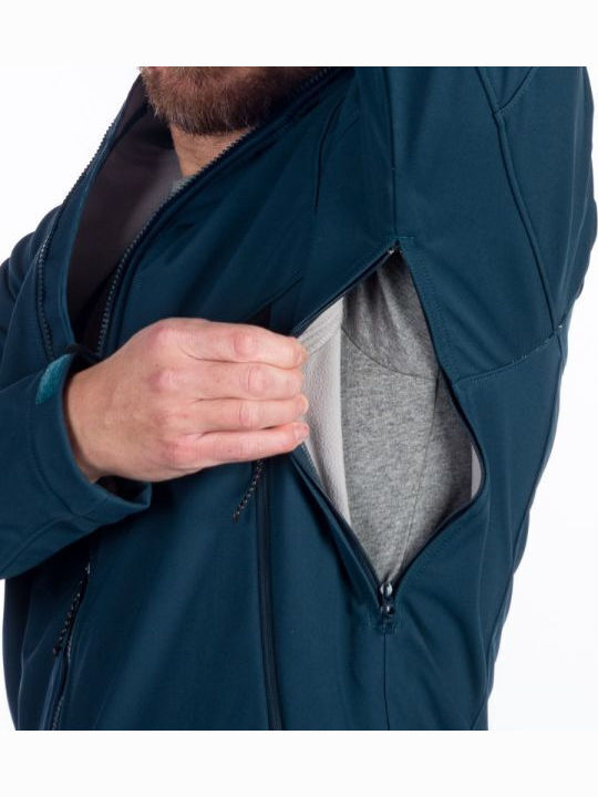 Winter Jacket Softshell Waterproof and Windproof Ink Blue