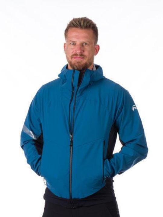 Mens Winter Jacket Softshell Waterproof and Windproof Blue, Black