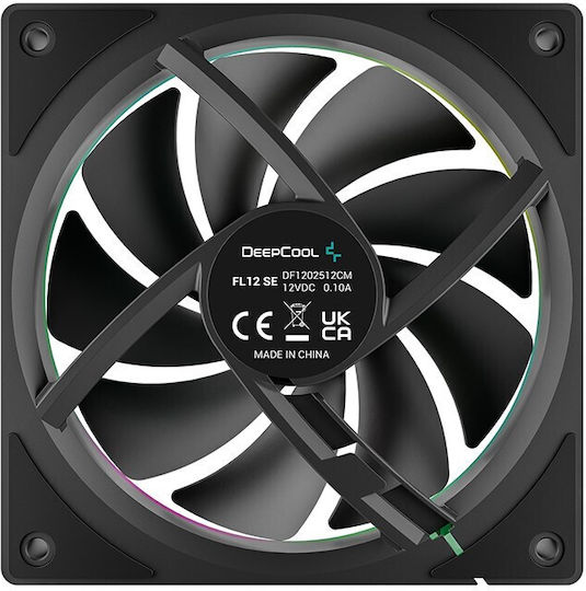 Deepcool FL12 SE Case Fan 120mm 1900rpm 50.74cfm with ARGB Lighting and 4-Pin PWM Connection