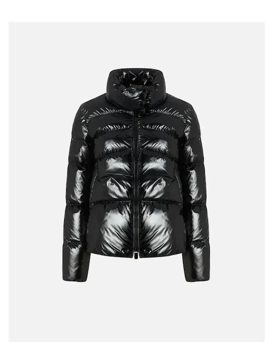 Mirco Women's Short Puffer Jacket for Winter Black