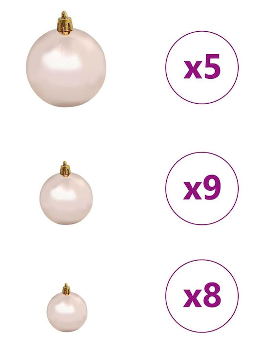 Weihnachtsbaum Künstlicher 150cm mit LED-Beleuchtung Silber
