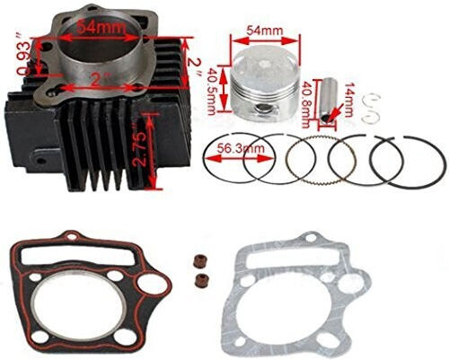Set Motor Piston 54mm Atv Cross 4t 125cc