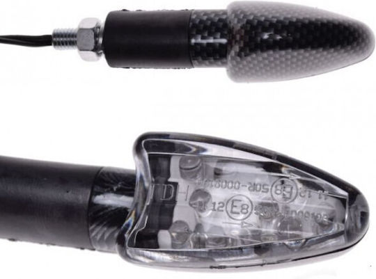 Carbon Триъгълни LED Мигачи