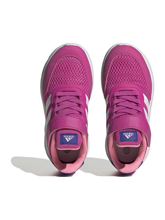 Nebzed Lifestyle Running Elastic Παιδικά Sneakers με Σκρατς Φούξια