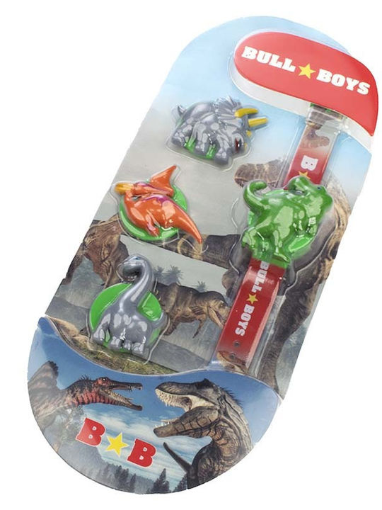 T-rex Παιδικά Sneakers με Σκρατς & Φωτάκια Μαύρα