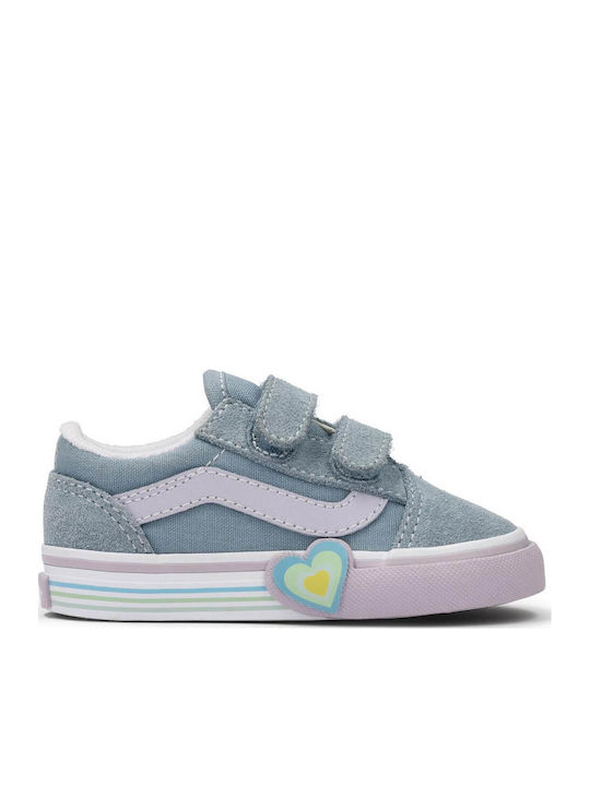 Old Skool V Kids Sneakers with Scratch Blue