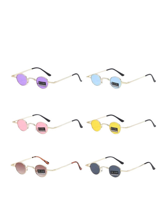 Max Air Unisex Sunglasses with Light Blue Metal Frame and Light Blue Lens S8448-Galazio