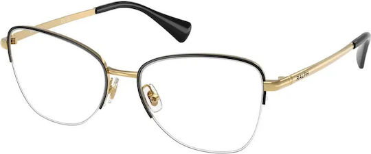 Ralph Lauren Γυναικείος Μεταλλικός Σκελετός Γυαλιών Cat Eye Μαύρος RL6061 9443