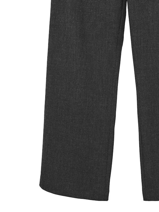 Damen Hochbund Pantaloona in Breit Bein Stil Anthrazit