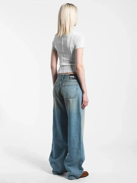 Damenjeans in Entspannter Passform Stream Sky Aged