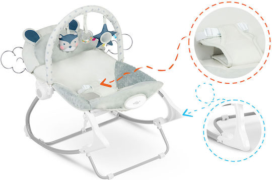 Ricokids Electric Baby Relax with Vibration Gray for Child up to 18kg