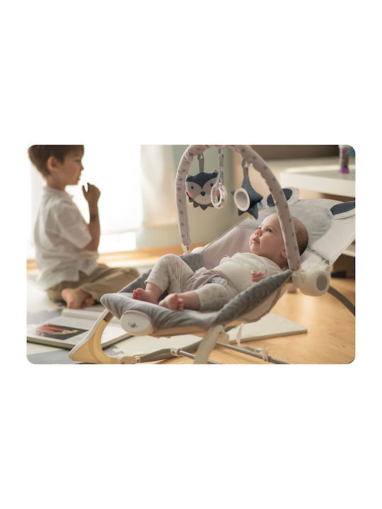 Ricokids Electric Relax pentru Bebeluși cu Vibrații Gri pentru Copil până la 18kg