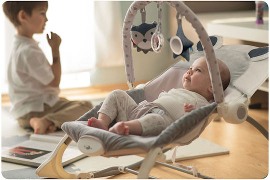 Ricokids Electric Baby Relax with Vibration Gray for Child up to 18kg
