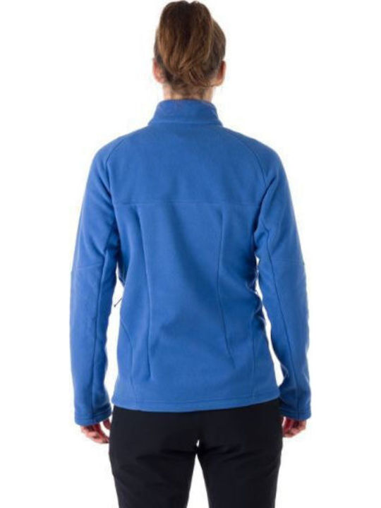 Fleece Γυναικεία Ζακέτα σε Μπλε Χρώμα