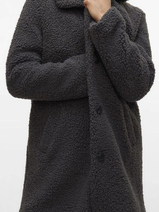 Women's Black Coat Teddy