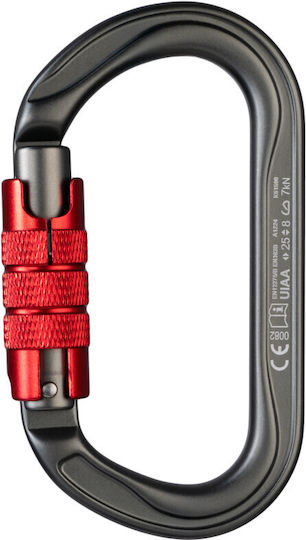 Fixe Oliba Twist Lock Carabină de Siguranță Antracit Roșu