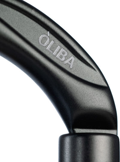 Fixe Oliba Screw Lock Anthracite Red Carabiner Ασφαλειας