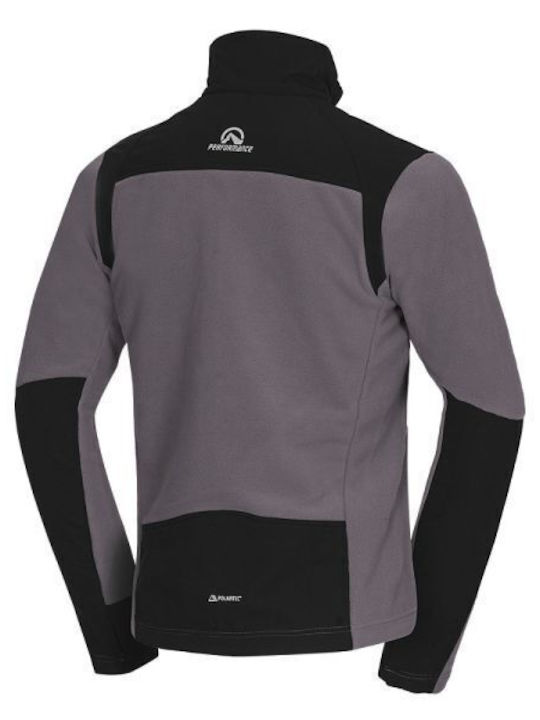 Men's Fleece Cardigan Grey
