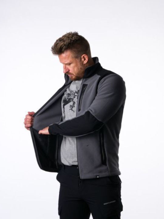 Men's Fleece Cardigan Grey