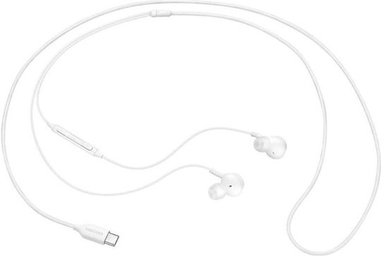 Samsung EO-IC100 Retail In-ear Handsfree Ακουστικά με Βύσμα USB-C Λευκό