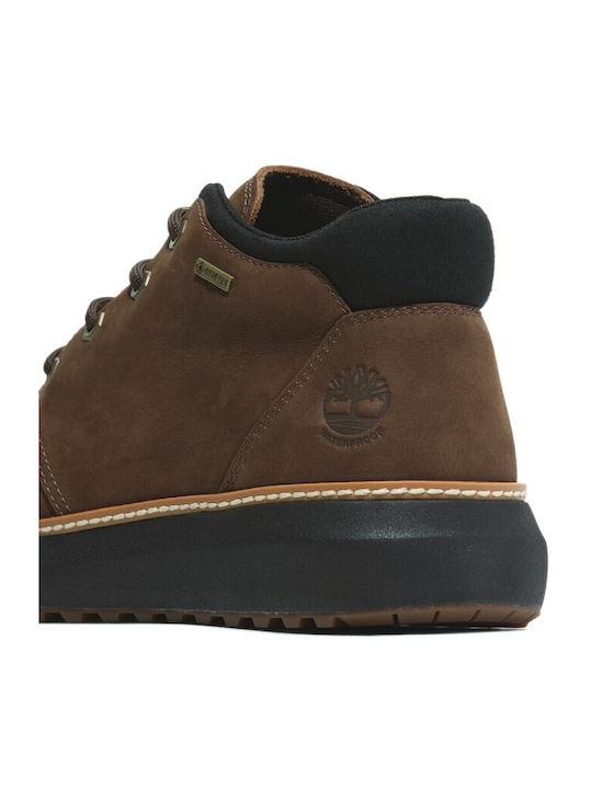 Hudson Road Mid Lace Up Leather Brown Men's Boots Waterproof