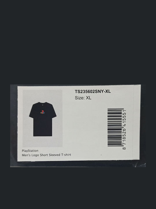 Sony Playstation Herrenblusen Kurzarm T-Shirts Schwarz