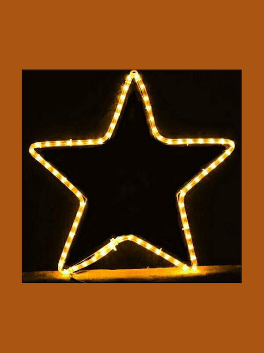 Eurolamp Plastic Illuminated Christmas Decorative Pendant Star 56x56cm Warm White