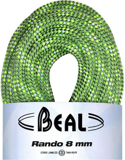 Beal Rando CR08.48.G Climbing Rope with Length 48m Green