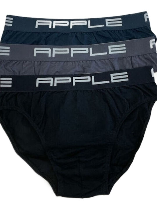 Ανδρικά Σλιπ Μαυρο, Μπλε, Ανθρακι 3Pack