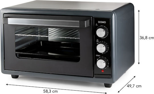 Domo Elektrischer Ofen 50Es Ohne Brenner Schwarz