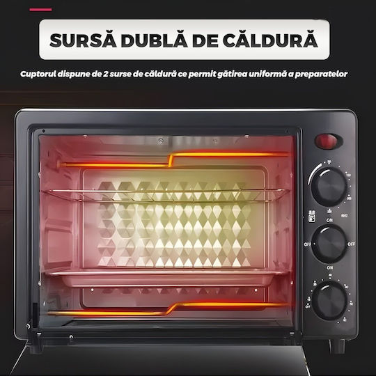 Cuptor electric 48lt Fara arzatoare Negru