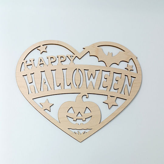 Ξύλινη Καρδιά Halloween Toxylo