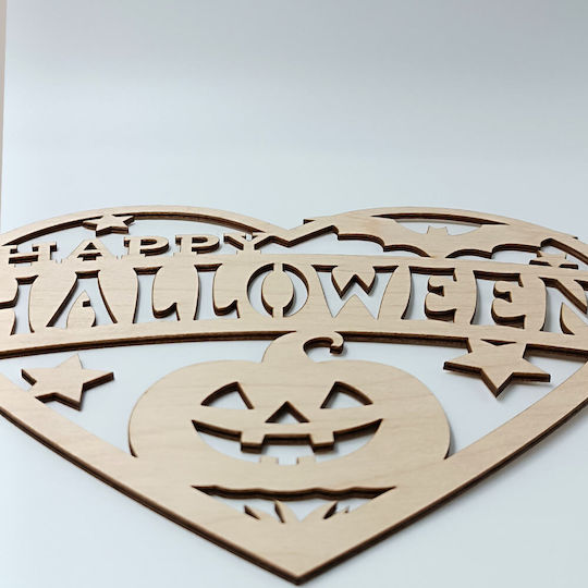 Ξύλινη Καρδιά Halloween Toxylo