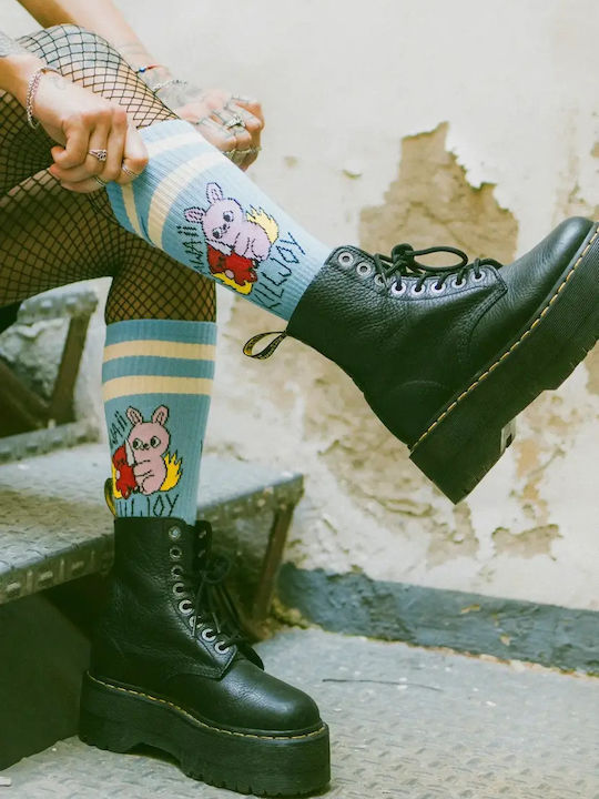 American Socks Bărbați Șosete Albastru deschis 1Pachet