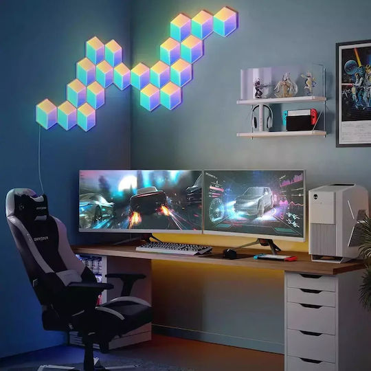 Govee Smart Διακοσμητικό Φωτιστικό Glide Hexa Pro LED RGBIC Hexagon 10τμχ