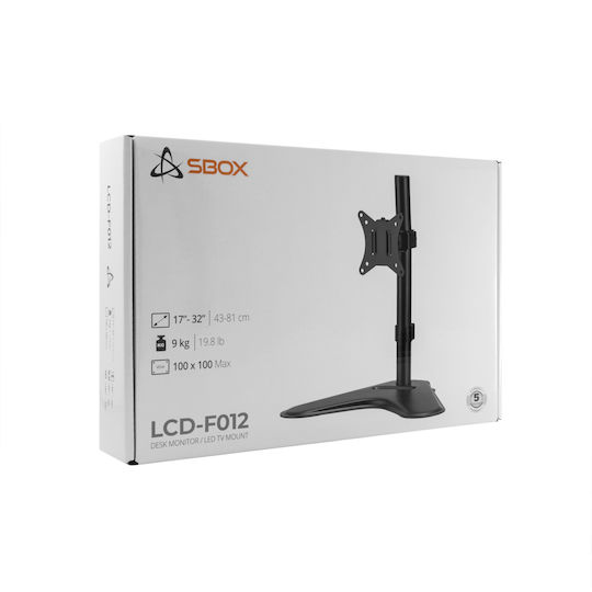 Sbox Стойка Монитор до 32" Черна (LCD-F012-2)